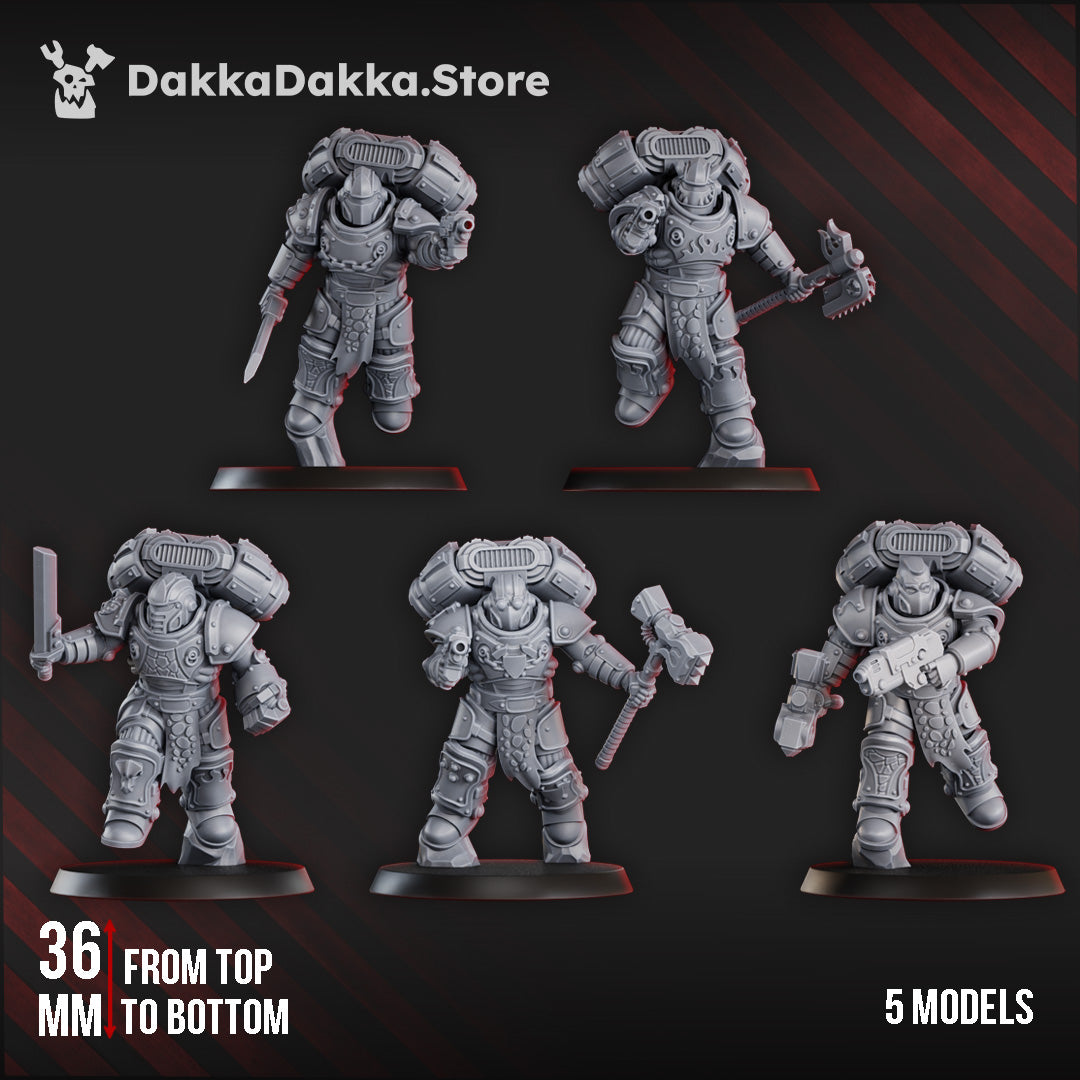 Ignisaurus Clan Warriors Storm Squad with Jetpacks (x5) | Space Knights