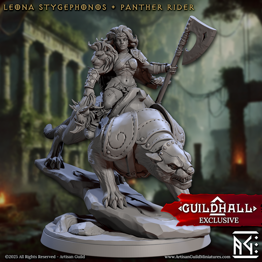 Leona Stygephenos - Panther Rider | Veiled Sisterhood